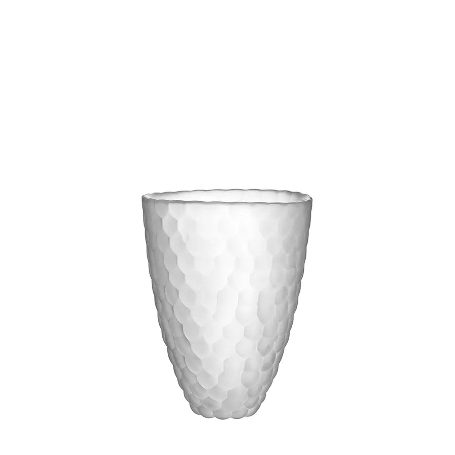 Raspberry Frosted Vase