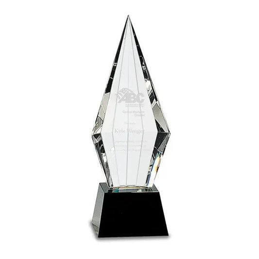 Pedestal Crystal (Small) With Custom Engraving Crystal House