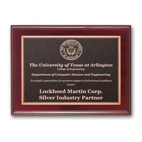 Photocast Plaque - Mahogany Crystal House