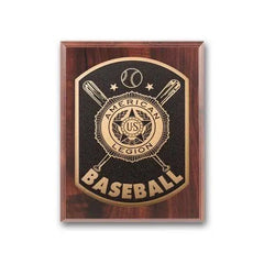 Photocast Plaque - Walnut Finish Crystal House