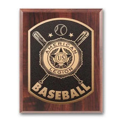 Photocast Plaque - Walnut Finish Crystal House