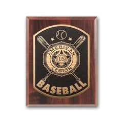 Photocast Plaque - Walnut Finish Crystal House