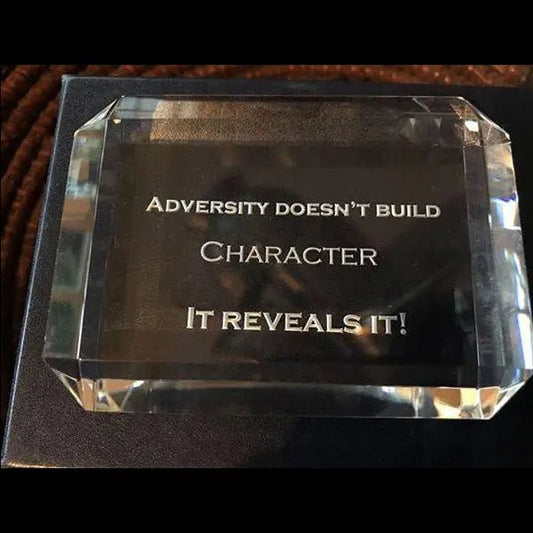 Profound Message Paperweight Crystal House