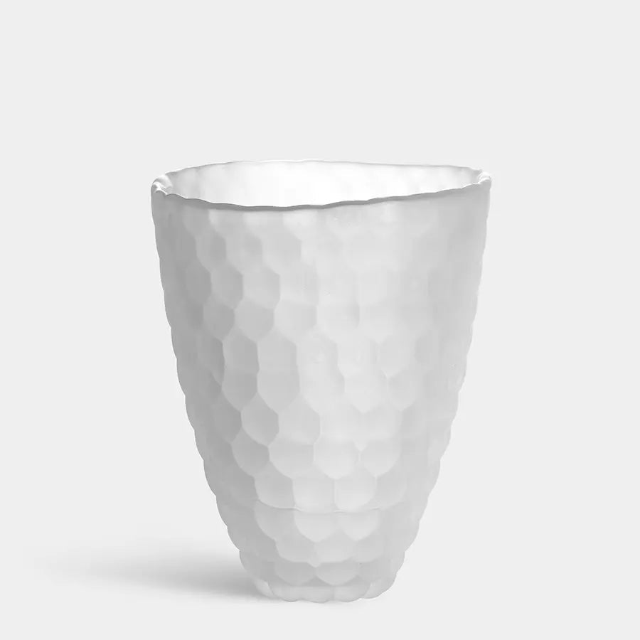 Raspberry Frosted Vase Orrefors