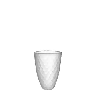 Raspberry Frosted Vase Orrefors
