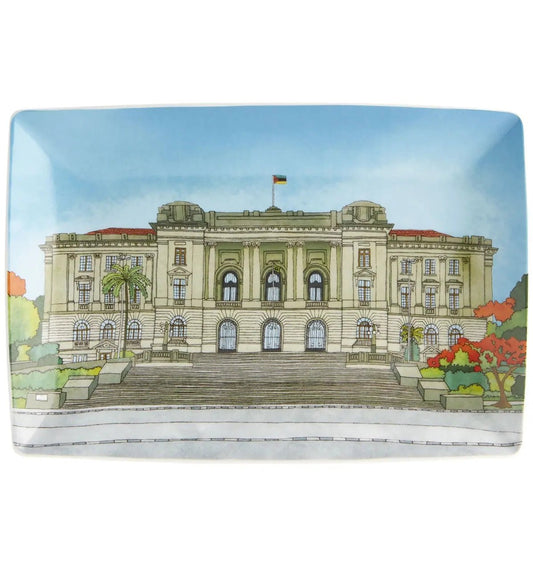 Rectangular plate City Hall - Alma de Maputo - Dinnerware - Vista Alegre Vista Alegre - Crystal House