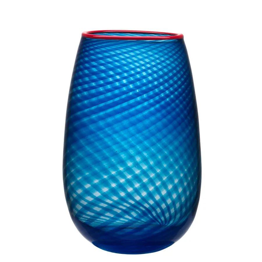 Red Rim Vase Large by  Bertil Vallien Kosta Boda
