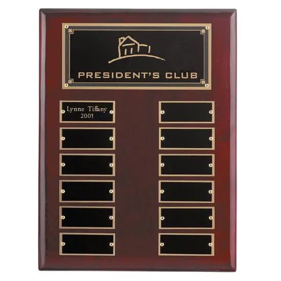 Regency Perpetual Plaque Crystal House