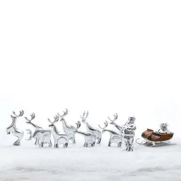 Reindeer Collection with Santa Nambé