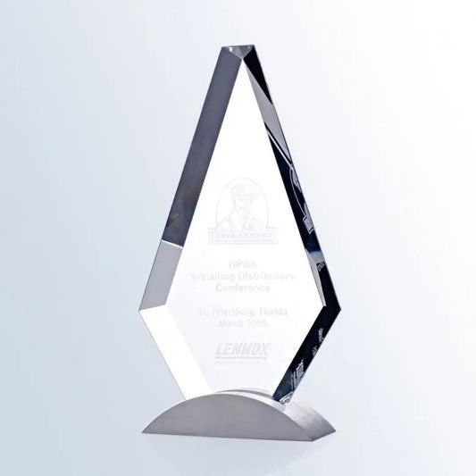 ROYAL DIAMOND AWARD W/ BASE Crystal House - Prism