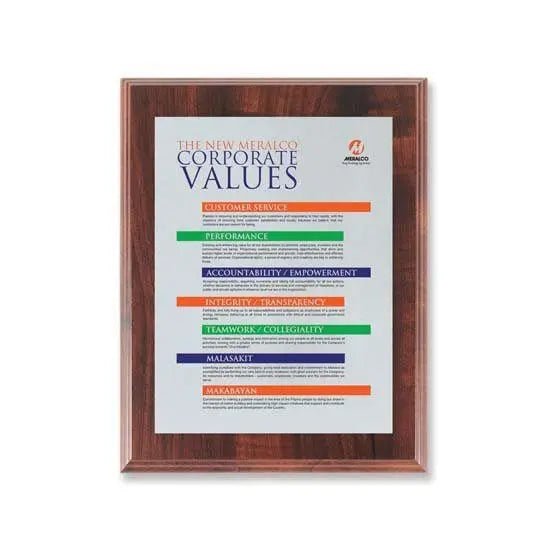 Screenprint Aluminum - Walnut Finish Crystal House