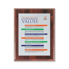 Screenprint Aluminum - Walnut Finish Crystal House