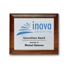 Screenprint Aluminum - Walnut Rolled Edge Crystal House