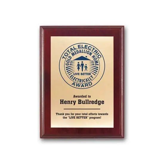 Screenprint Brass - Mahogany Crystal House