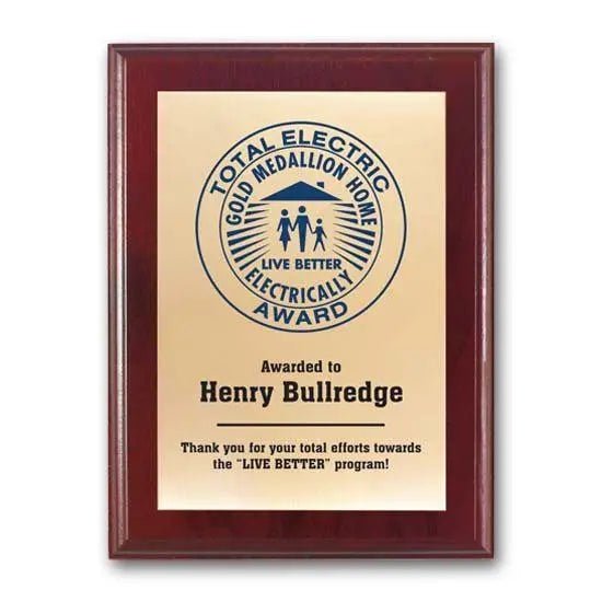 Screenprint Brass - Mahogany Crystal House