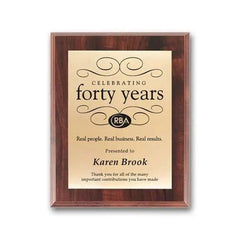 Screenprint Brass - Walnut Finish Crystal House