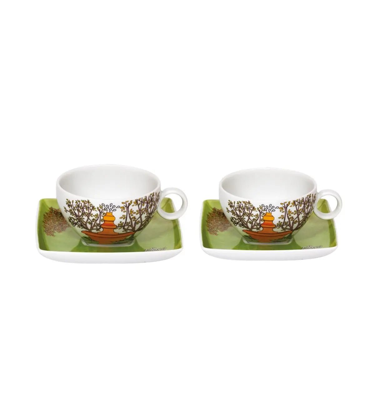 Set 2 Tea Cups & Saucers - Alma de Lisboa - Dinnerware - Vista Alegre Vista Alegre - Crystal House