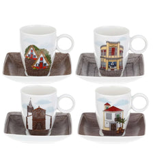 Set 4 Coffee Cups & Saucers - Alma da Madeira - Dinnerware - Vista Alegre Vista Alegre
