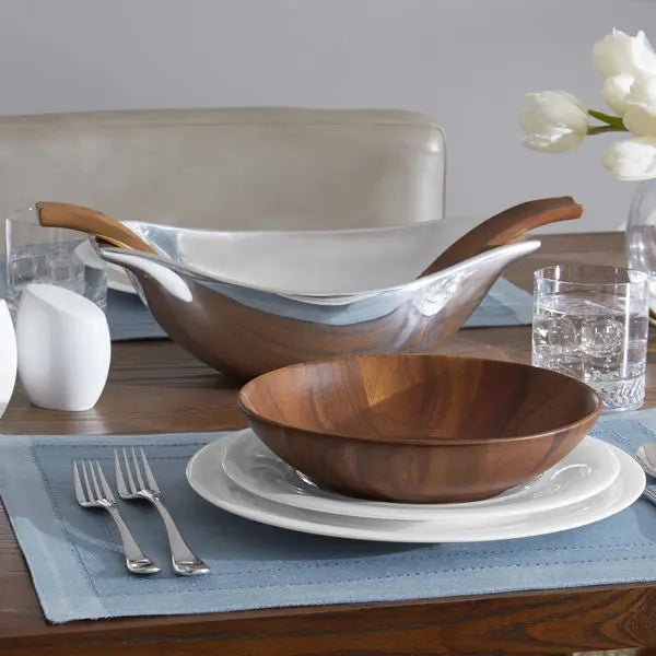 Skye Wood Individual Salad Bowl Nambé