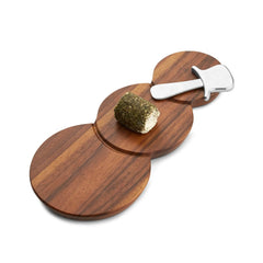 Snowman Cheese Board W/ Top Hat Spreader Nambé