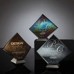 Solitare Award - Metallic Crystal House