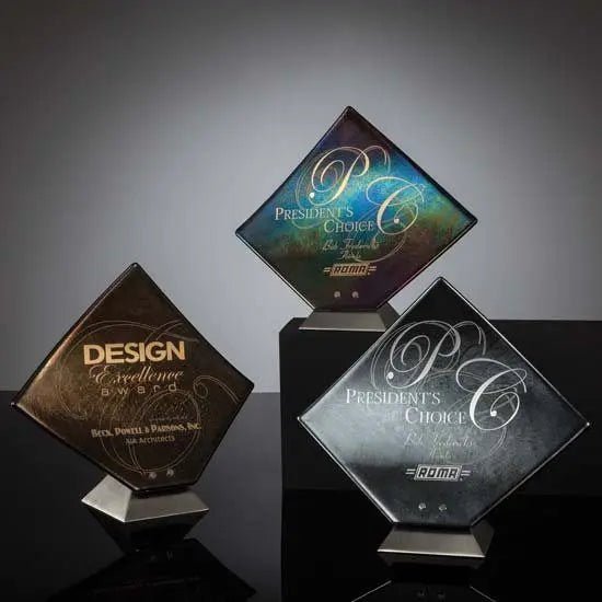 Solitare Award - Metallic Crystal House