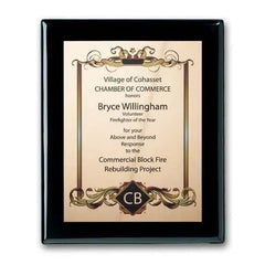 SpectraPrint Plaque - Ebony Crystal House