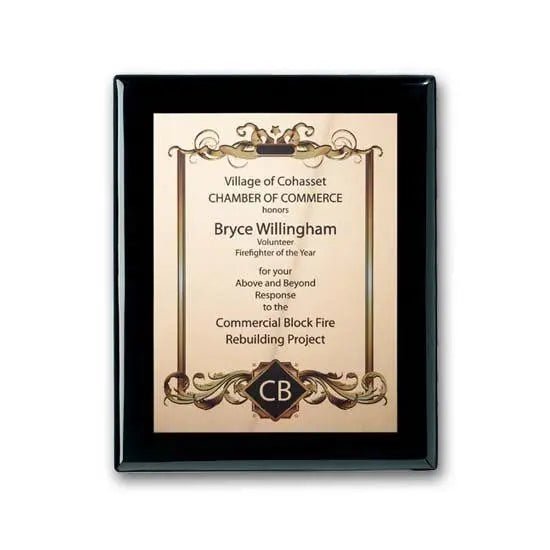 SpectraPrint Plaque - Ebony Crystal House