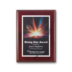 SpectraPrint Plaque - Mahogany Crystal House