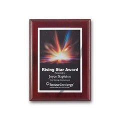 SpectraPrint Plaque - Mahogany Crystal House