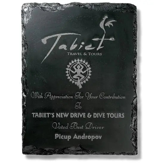 Stonecast Slate Plaque Crystal House