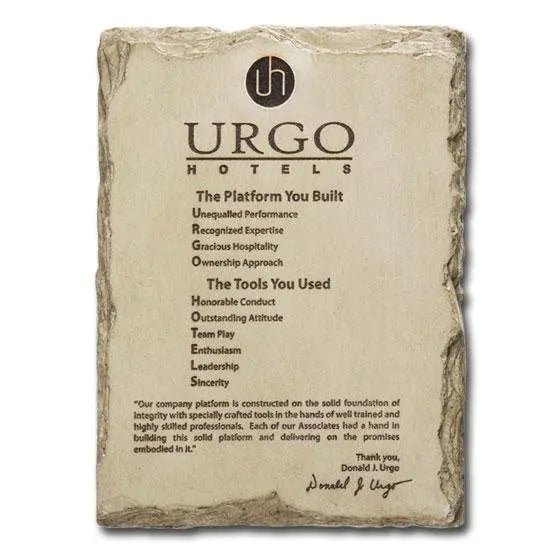 Stonecast wall Plaque Crystal House