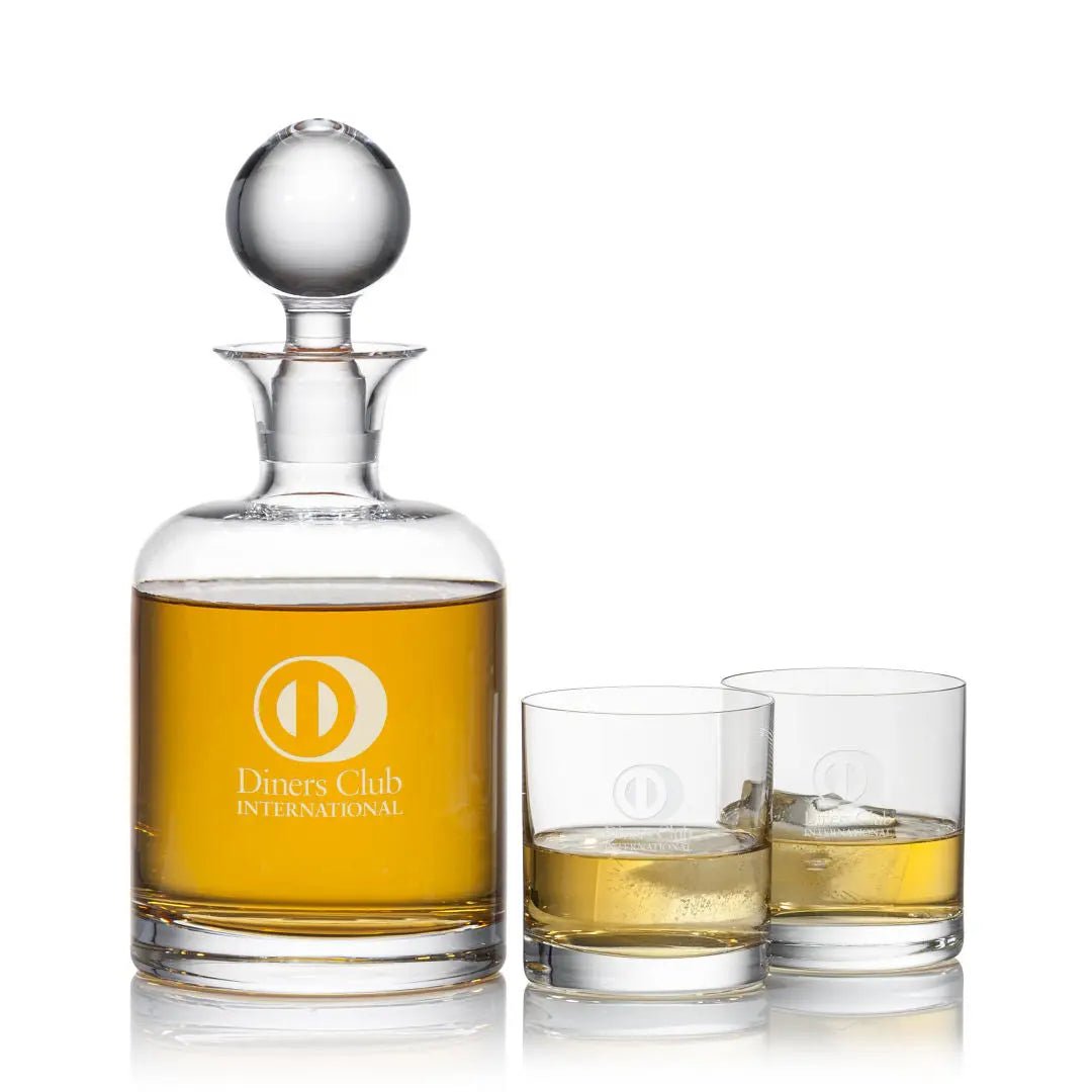 Straford Decanter & Coleford Cognac elegant crystal whiskey set