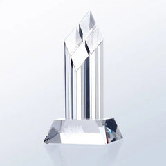 SUPERIOR DIAMOND AWARD - CLEAR SLANT BASE Crystal House - Prism