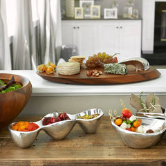 Swoop Cheese Board w/knife Nambé