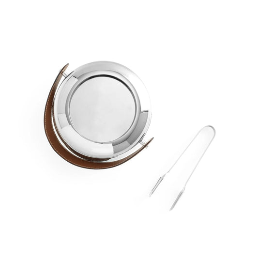 Tahoe Ice Bucket w/Tongs Nambé