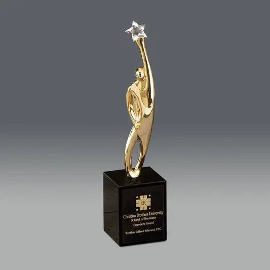 Triumph on Black Base Crystal House