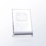 VERTICAL PLAQUE (CURVED BACK) Crystal House - Prism
