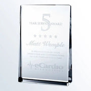 VERTICAL RECTANGLE PLAQUE Crystal House - Prism