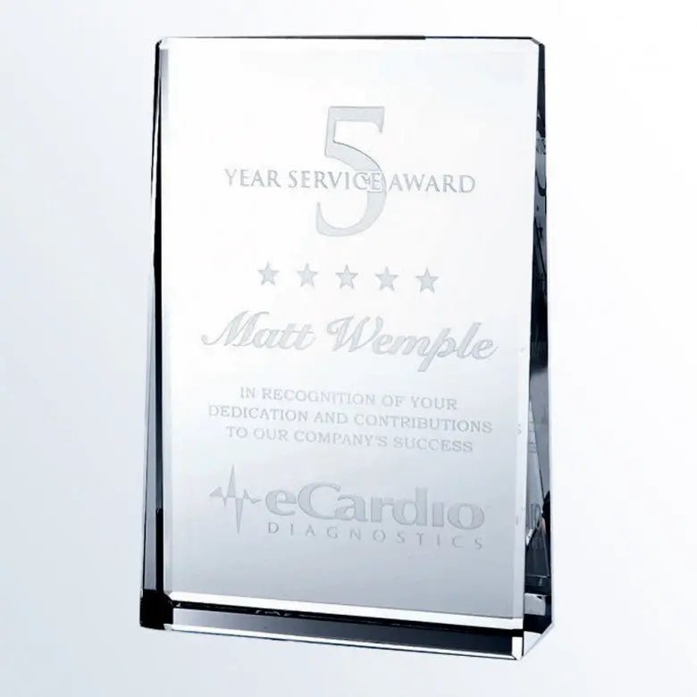 VERTICAL RECTANGLE PLAQUE Crystal House - Prism