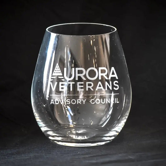 Veteran Advisory Council - Stemless Wine Glass Crystal House