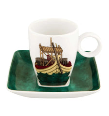 ALMA DO PORTO COFFEE CUP& SAUCER BARCO RABELO