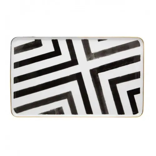 Lacroix Sol y Sombra Rectangular Platter - Sol y Sombra - Dinnerware - Vista Alegre - Crystal House