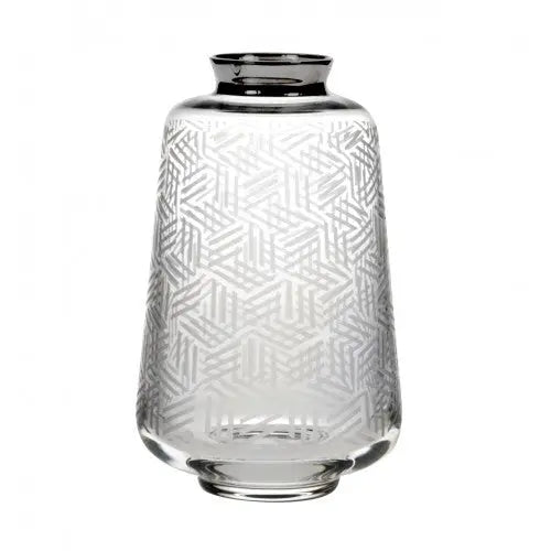 Potto Largel Vase with Platinum - Glassware - Vista Alegre