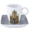 SET 4 COFFEE CUPS & SAUCERS - ALMA DE COIMBRA - Crystal House