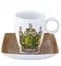 SET 4 COFFEE CUPS & SAUCERS - ALMA DE COIMBRA - Crystal House