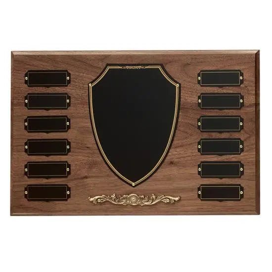 Walnut Plaque Crystal House