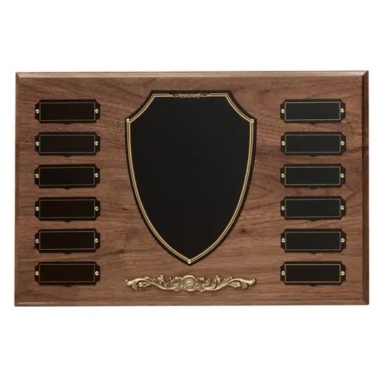 Walnut Plaque Crystal House