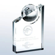WORLD GLOBE PINNACLE Crystal House - Prism